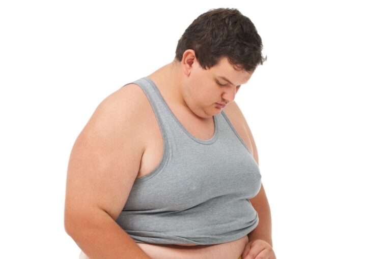 obese young man